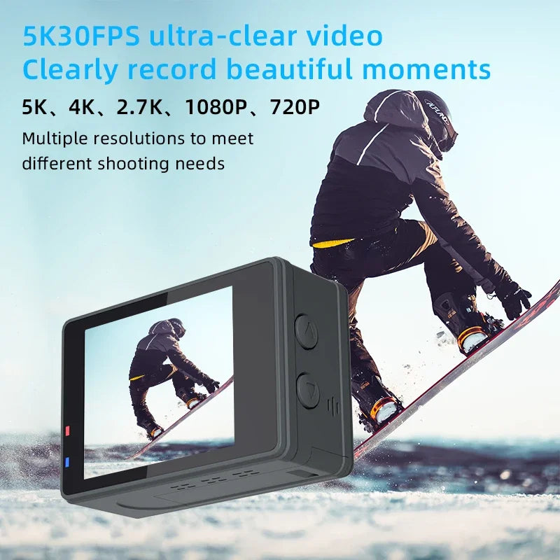 5K 4K Action Camera with WiFi & Stabilizer