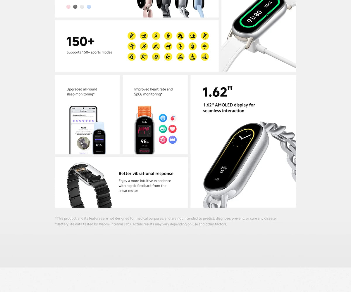 Xiaomi Smart Band 9 Global Version 1.62" AMOLED