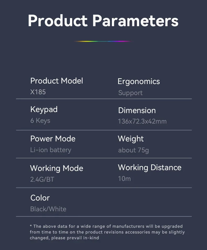 Bluetooth 5.2 RGB Dual-Mode Wireless Mouse