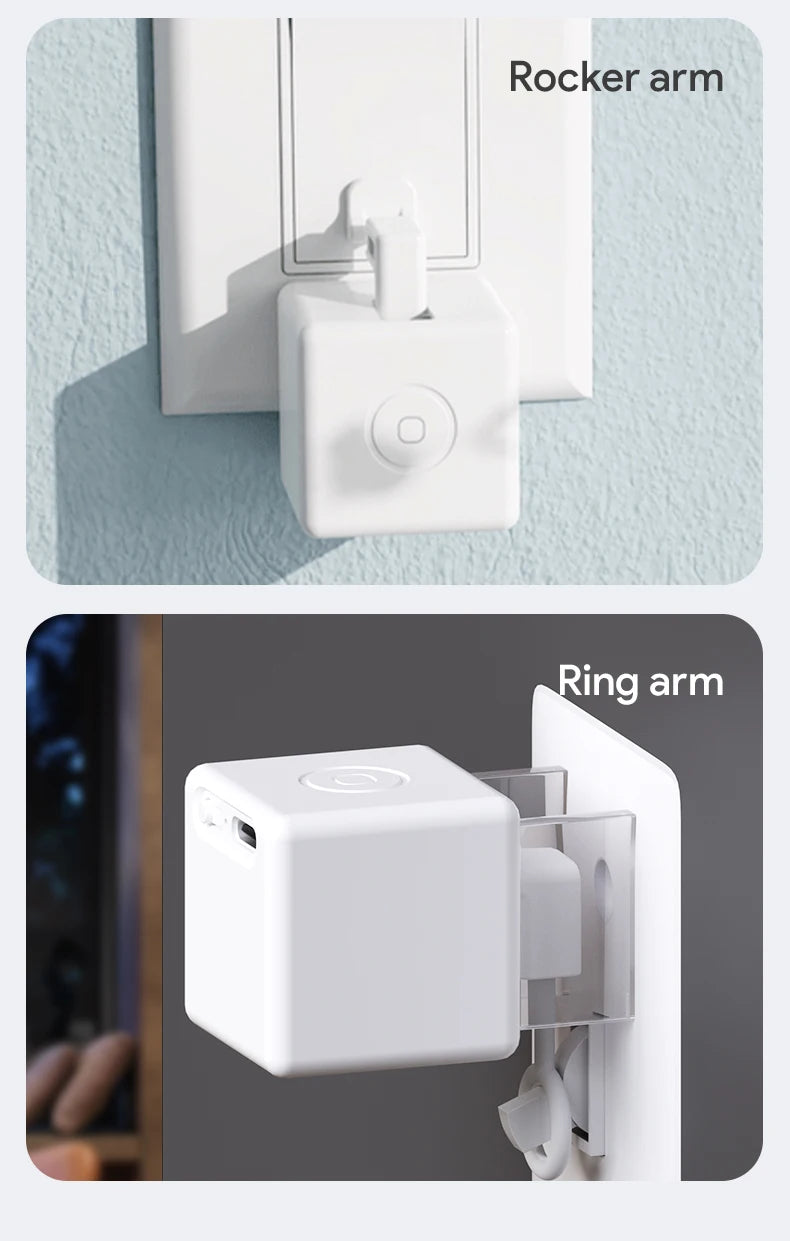 Tuya ZigBee Fingerbot Plus – Type-C Rechargeable Smart Button Pusher for Alexa & Google Home