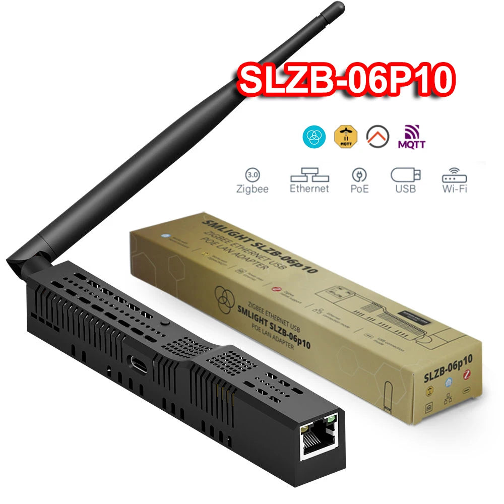 SMLIGHT SLZB-06/M/P7/P10 Zigbee 3.0 Gateway – Ethernet, WiFi, USB & PoE Coordinator for Home Assistant