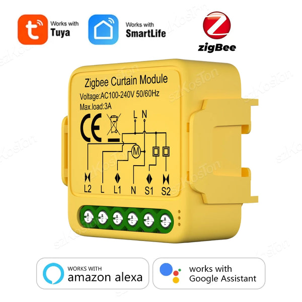 Tuya WiFi ZigBee Smart Curtain Switch Module