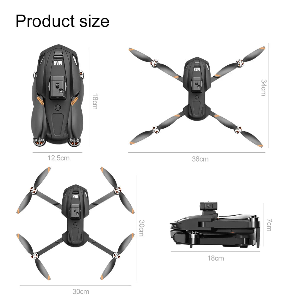 V168 Max 8K GPS Drone – 5G WiFi Dual Camera, 5KM Range, Foldable Brushless Quadcopter