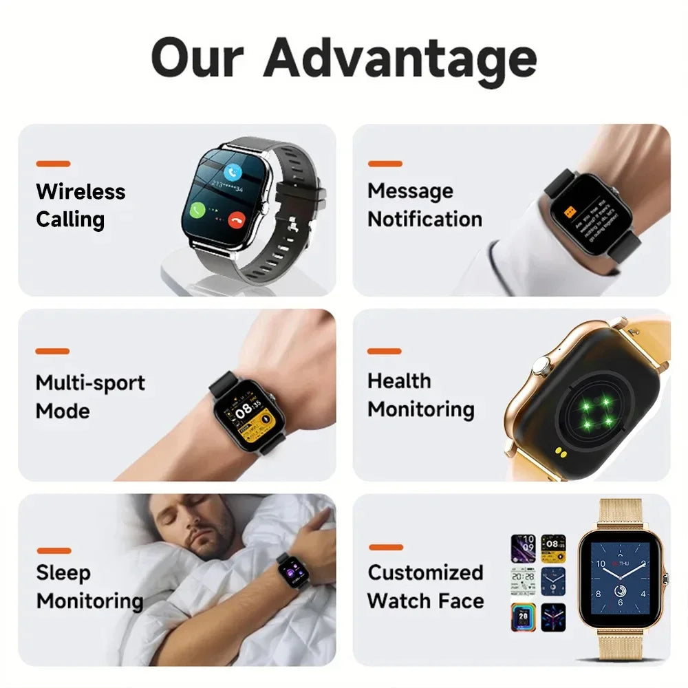 2024 Bluetooth Smartwatch with Call & Fitness Tracker