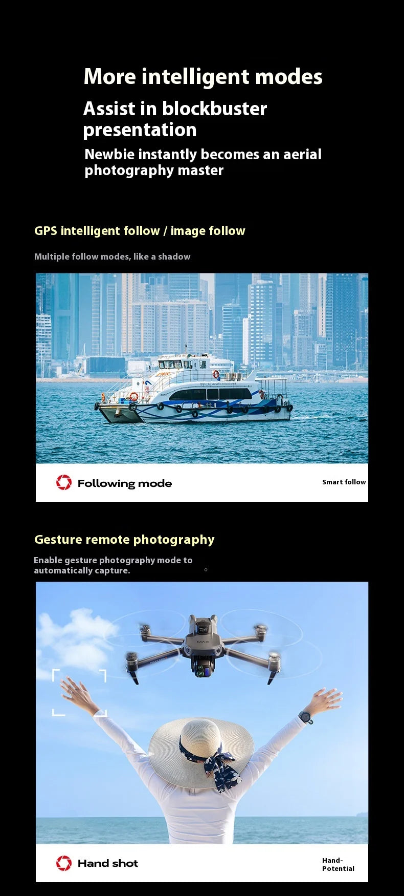 P7 Max 3-Axis Gimbal 5G FPV Drone with Obstacle Avoidance