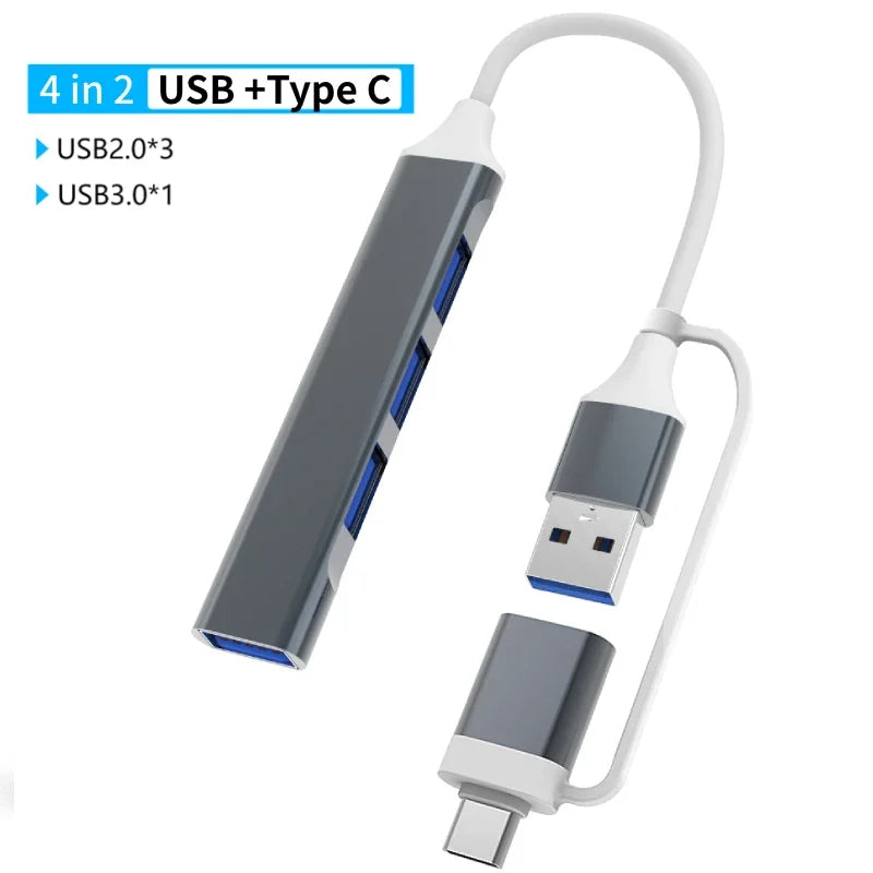 USB 3.0 Type-C Docking Station – Multiport Hub with SD/TF Card Reader & Audio for MacBook Pro