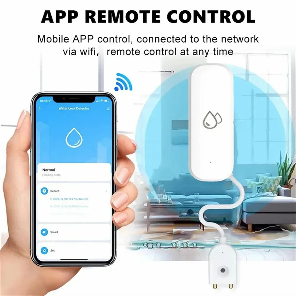 Tuya Smart WiFi/ZigBee Water Leak Sensor – Flood Detector Alarm for Smart Life App