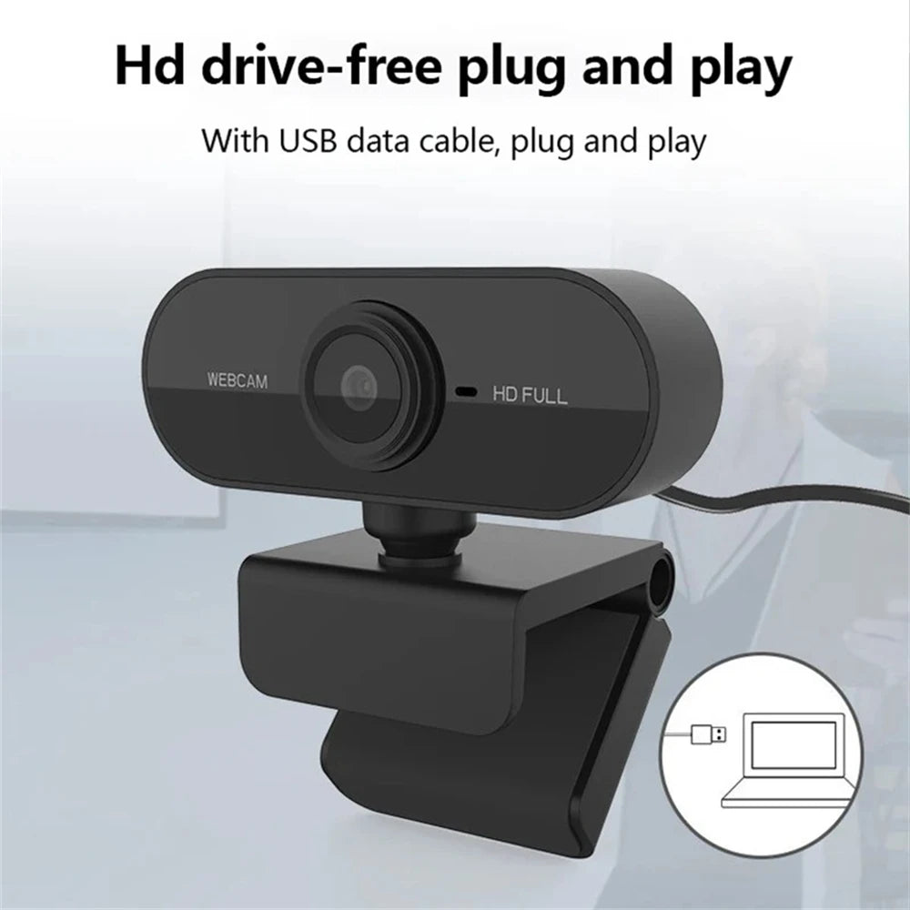HD USB Webcam with Microphone & Cover