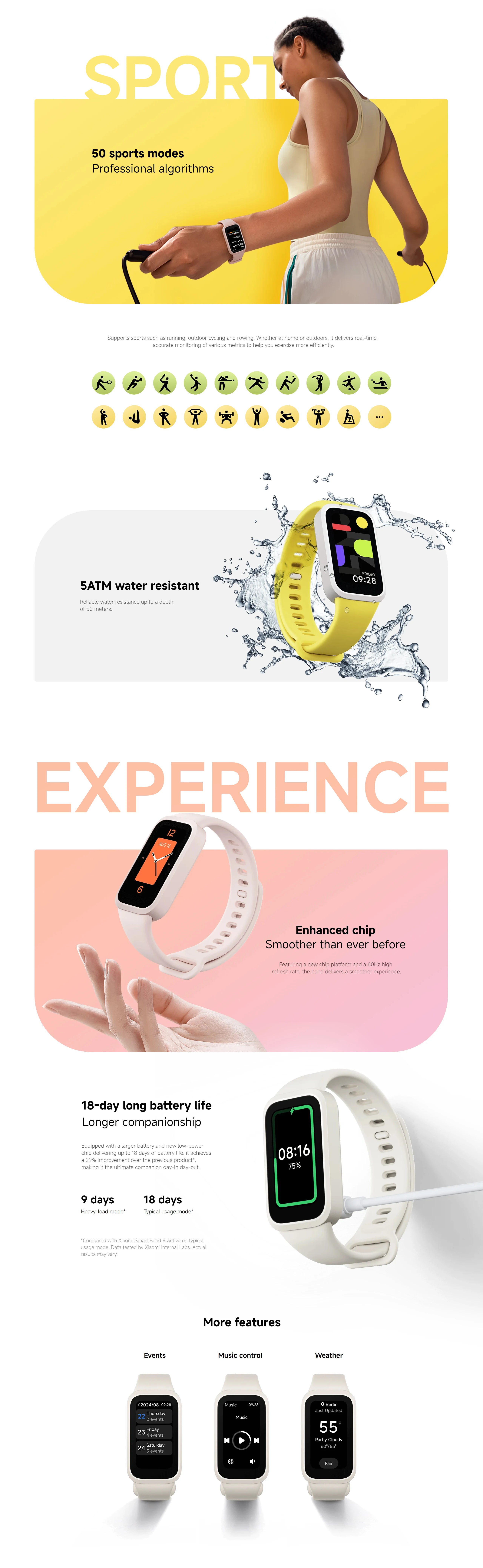 Xiaomi Smart Band 9 Active Global Version 1.47''