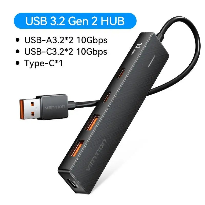 Vention USB 3.2 Hub 4-Port Splitter Adapter