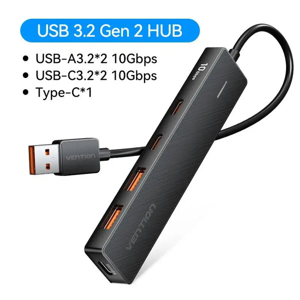 Vention USB 3.2 Hub 4-Port Splitter Adapter
