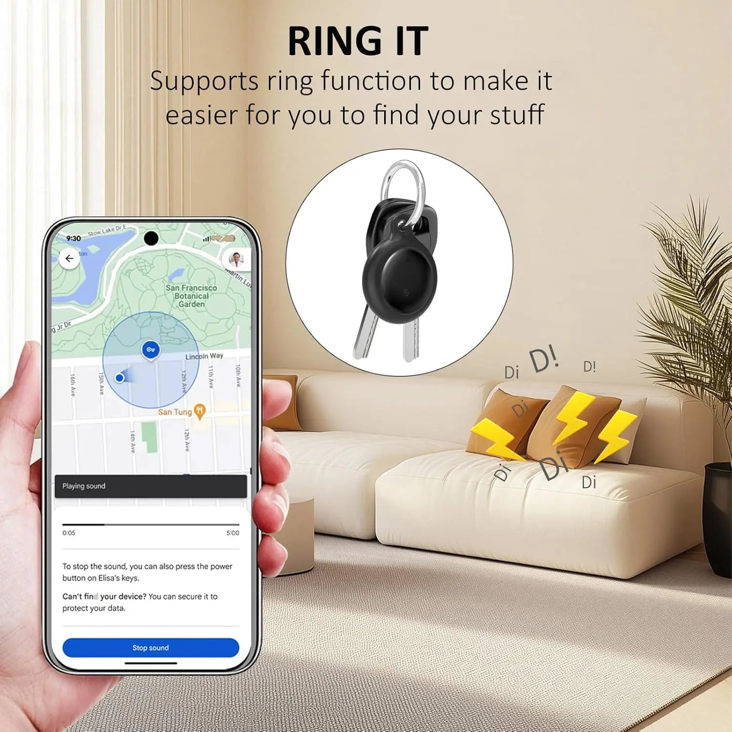 Android Bluetooth GPS Tracker – Smart Waterproof Locator for Keys, Bags, Pets & More