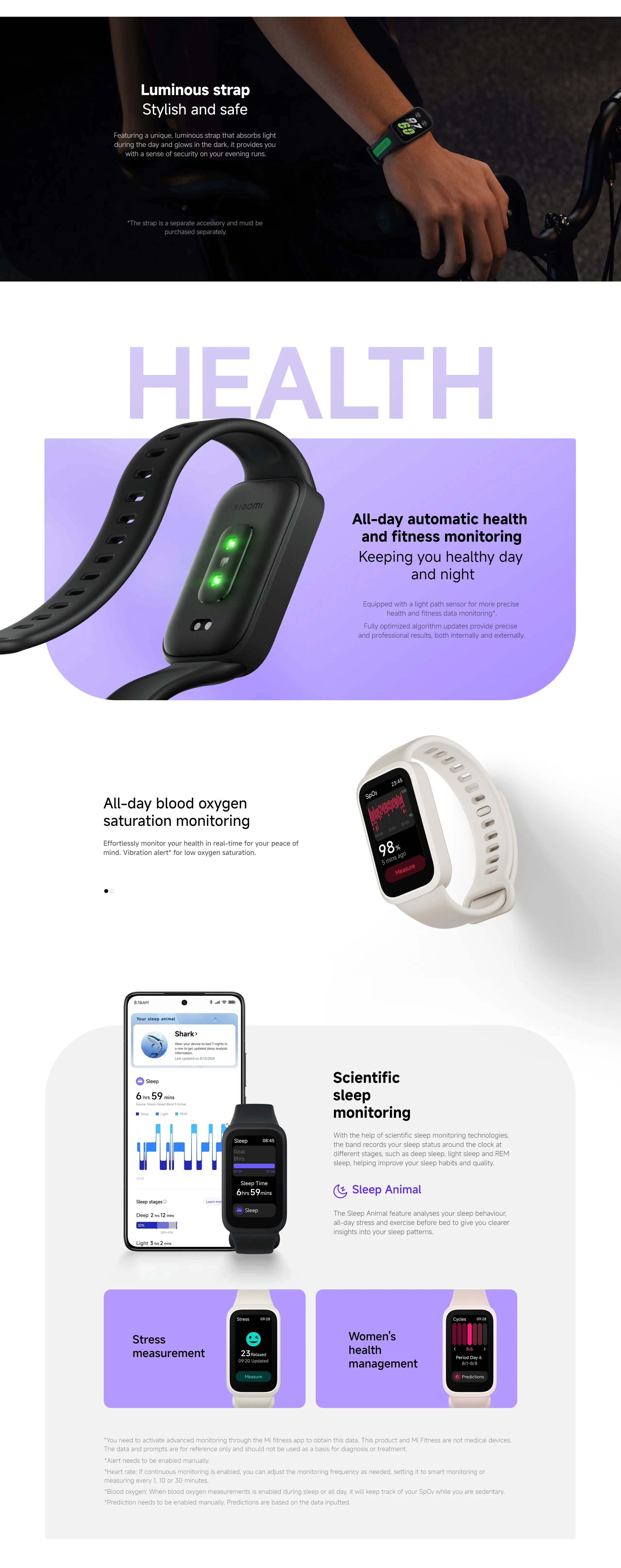 Xiaomi Smart Band 9 Active Global Version 1.47''