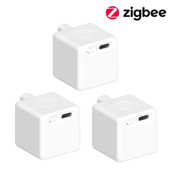 Tuya ZigBee Fingerbot Plus – Type-C Rechargeable Smart Button Pusher for Alexa & Google Home