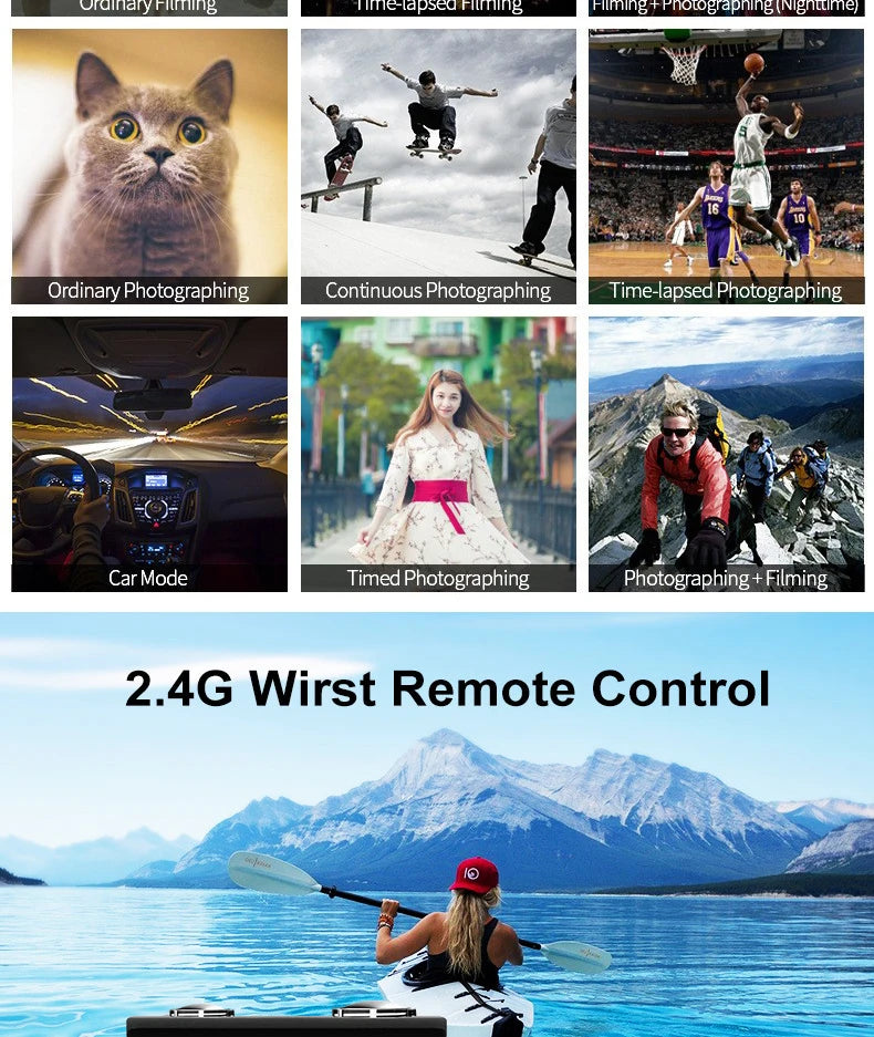 4K Ultra HD Action Camera Waterproof Sport Cam