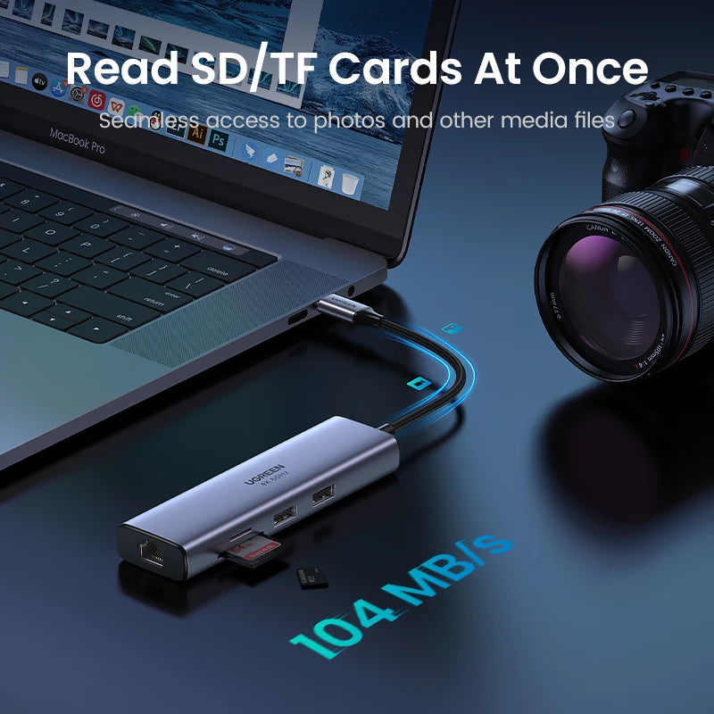 UGREEN 7-in-1 USB-C Hub Docking Station