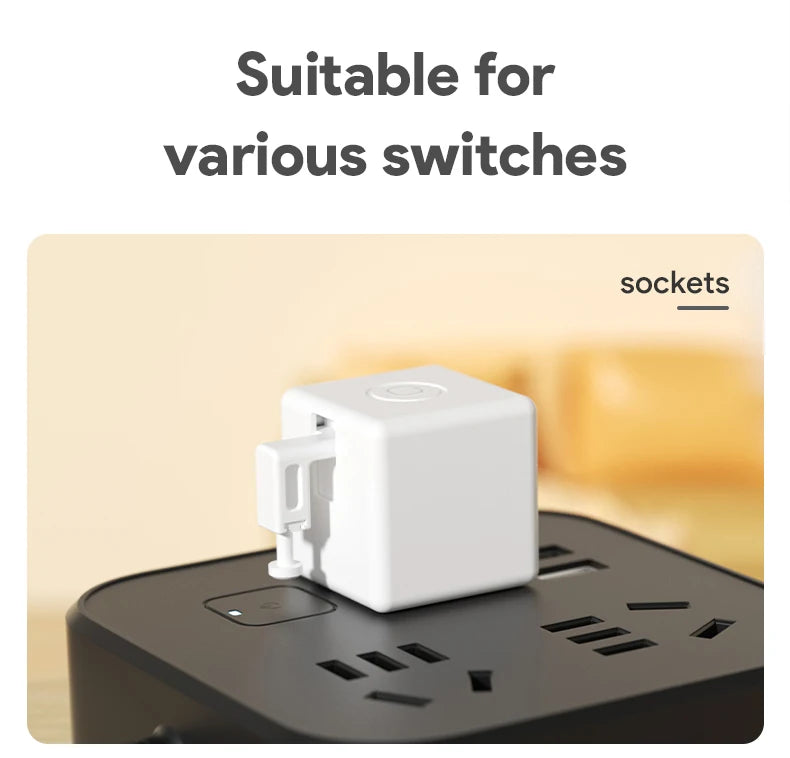 Tuya ZigBee Fingerbot Plus – Type-C Rechargeable Smart Button Pusher for Alexa & Google Home