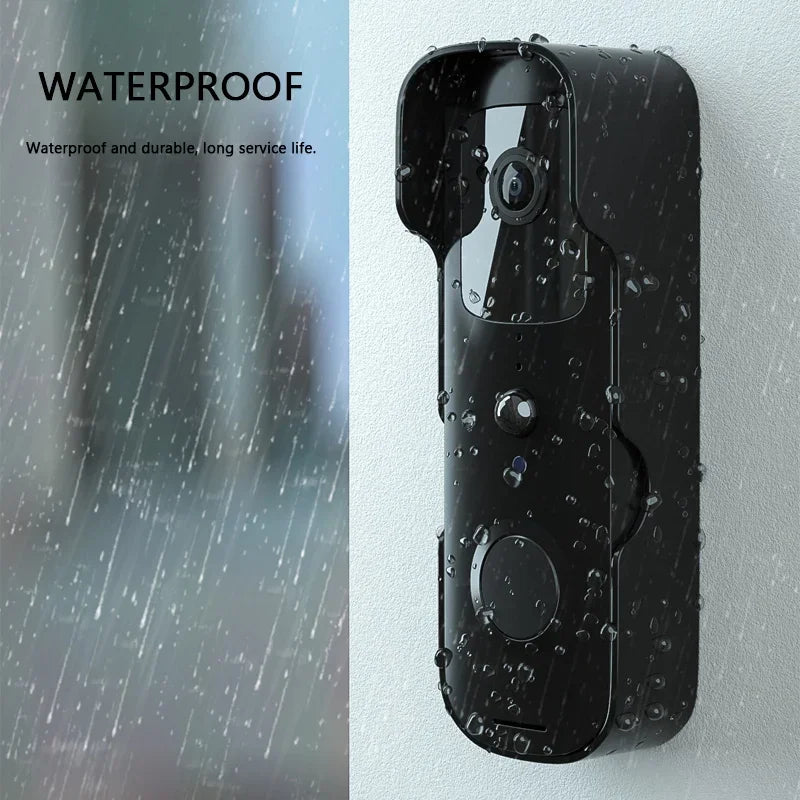 TuyaSmart 1080P WiFi Video Doorbell – Waterproof, Night Vision, Smart Intercom Camera