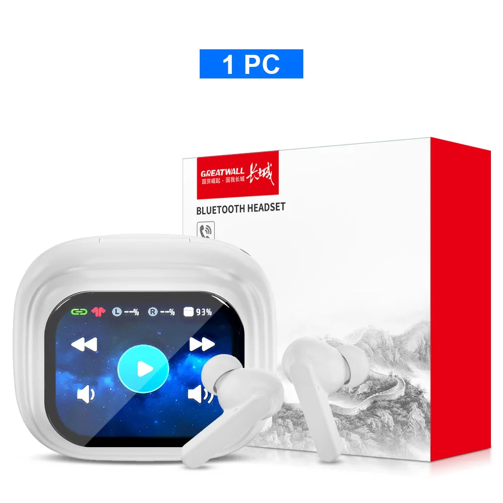 GREATWALL TWS Bluetooth Earbuds – LCD Touch Hi-Fi Stereo