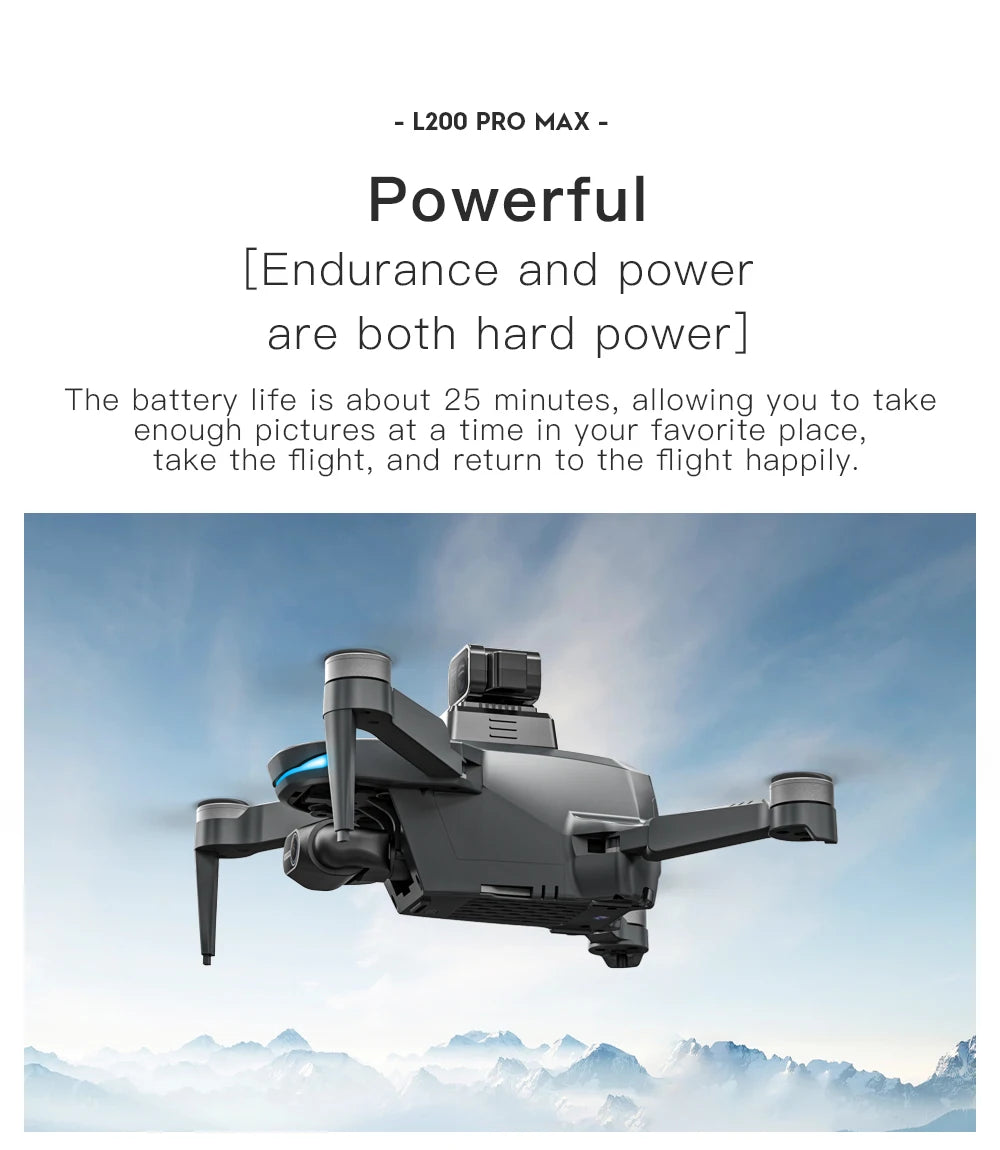 L200 Pro Max 4K GPS Drone with 2-Axis Gimbal
