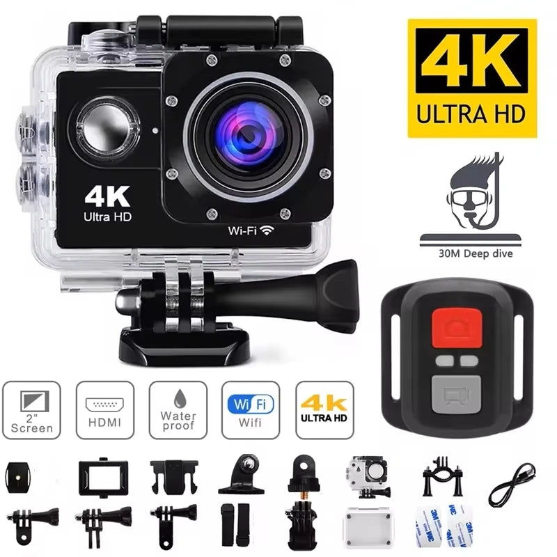 4K Ultra HD Action Camera Waterproof Sport Cam