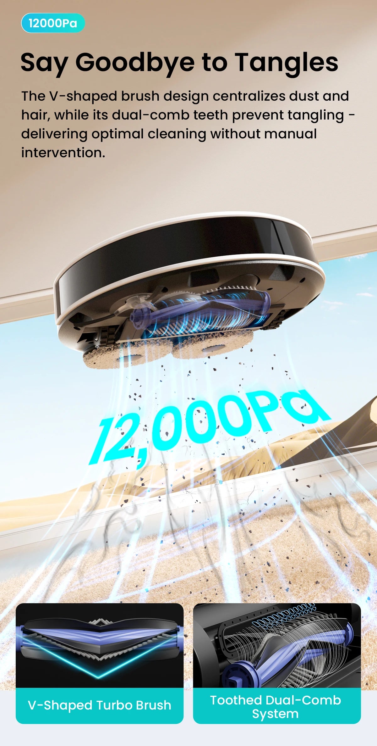 Lefant M3 Robot Vacuum Cleaner with Mapping & Auto Cleaning Station