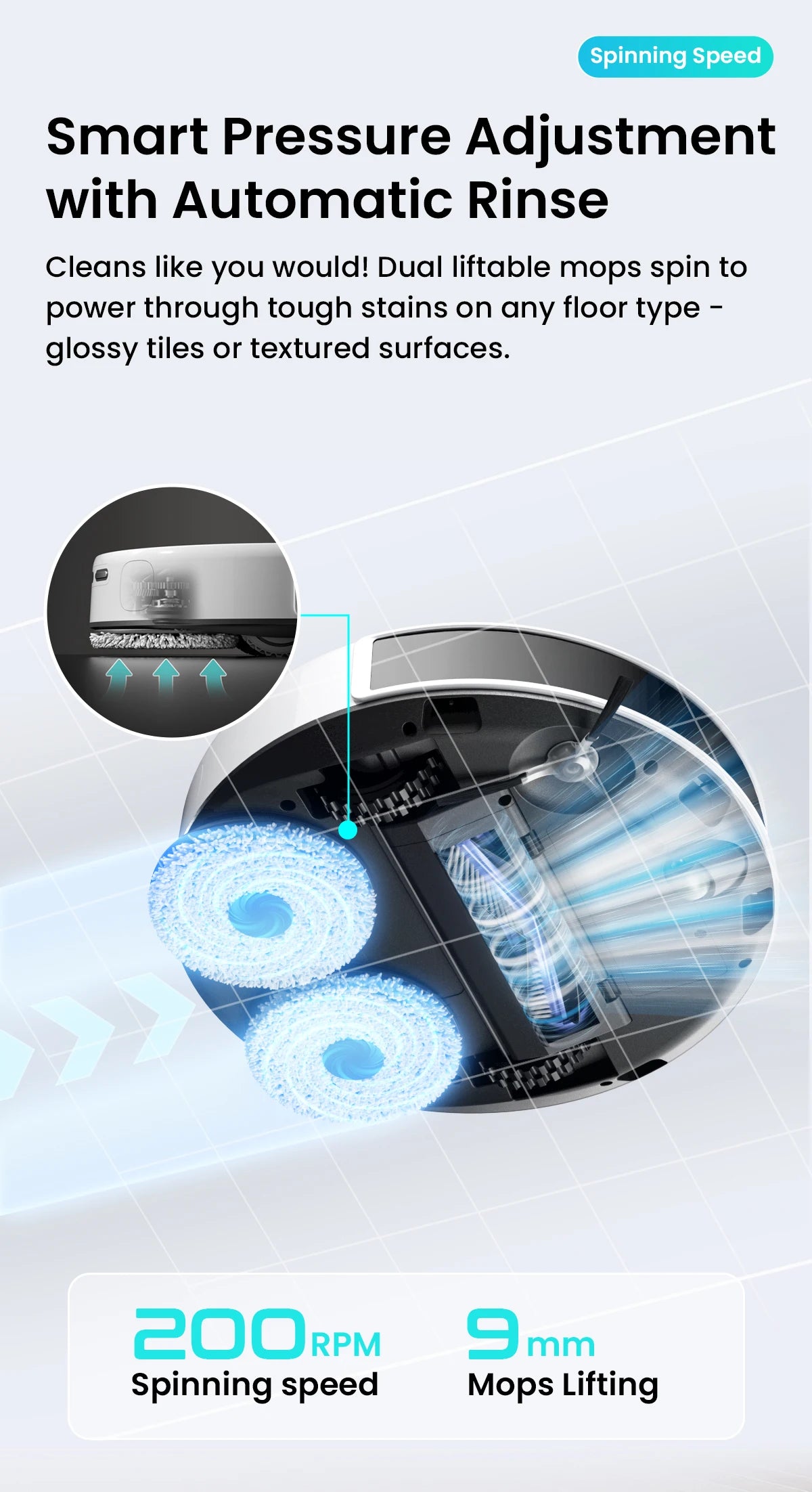 Lefant M3 Robot Vacuum Cleaner with Mapping & Auto Cleaning Station