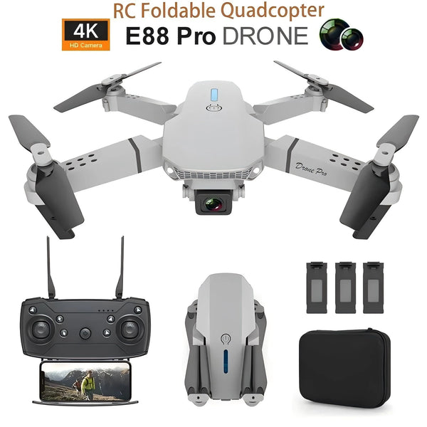 E88 Pro 4K WiFi FPV Foldable Drone with HD Camera