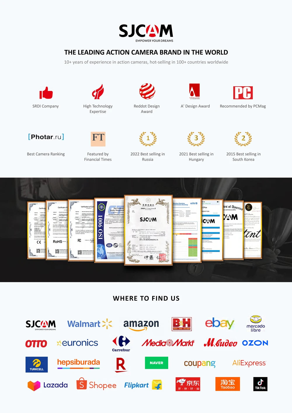 SJCAM C100 Plus 4K Action Camera Waterproof WiFi Sport Cam