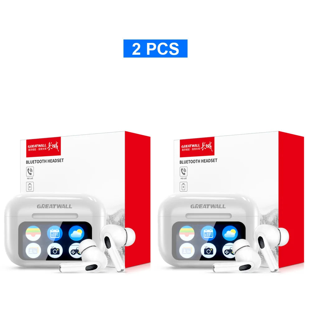 GREATWALL TWS Bluetooth Earbuds – LCD Touch Hi-Fi Stereo