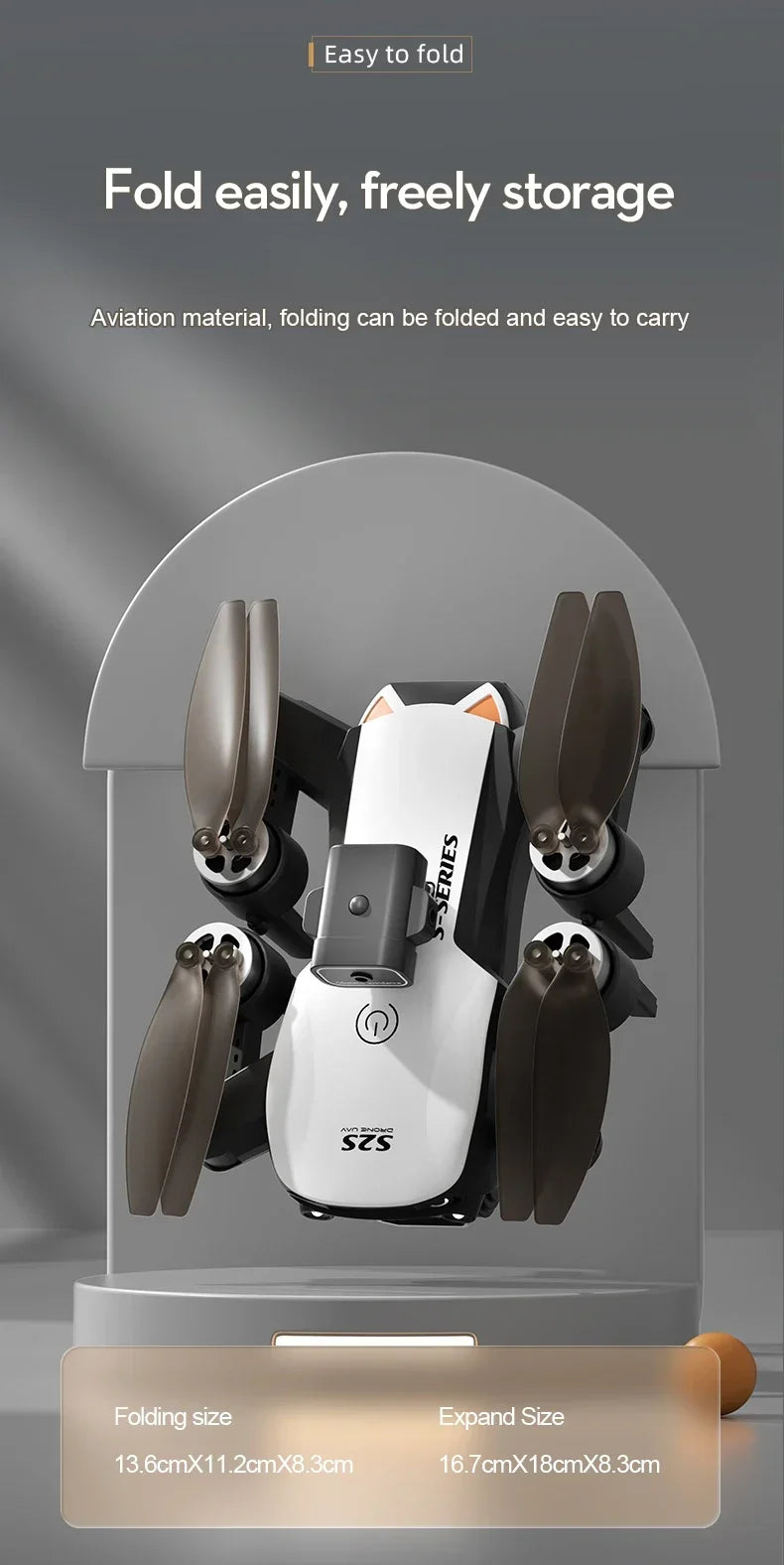 S2S Mini Drone 8K HD Camera Foldable Quadcopter