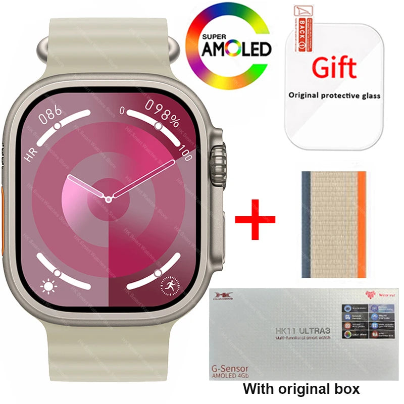 HK11 Ultra 3 Smartwatch 2025 49mm AMOLED NFC