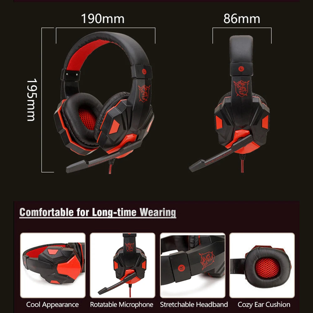 3.5mm Wired Gaming Headset with Mic