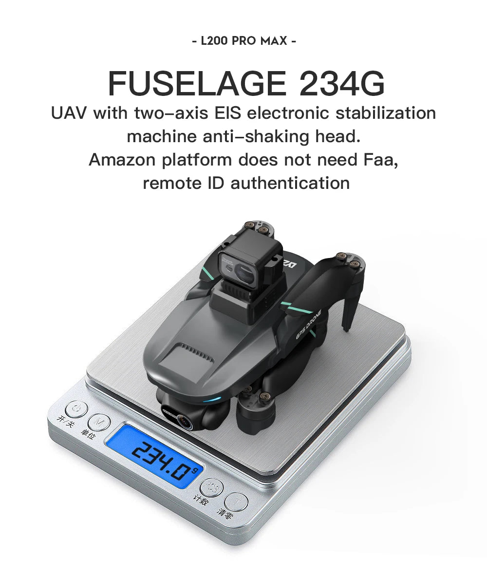 L200 Pro Max 4K GPS Drone with 2-Axis Gimbal