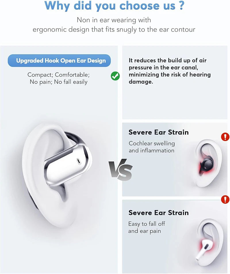UYUXIO AI Translator Earbuds 3-in-1 OWS Headphones