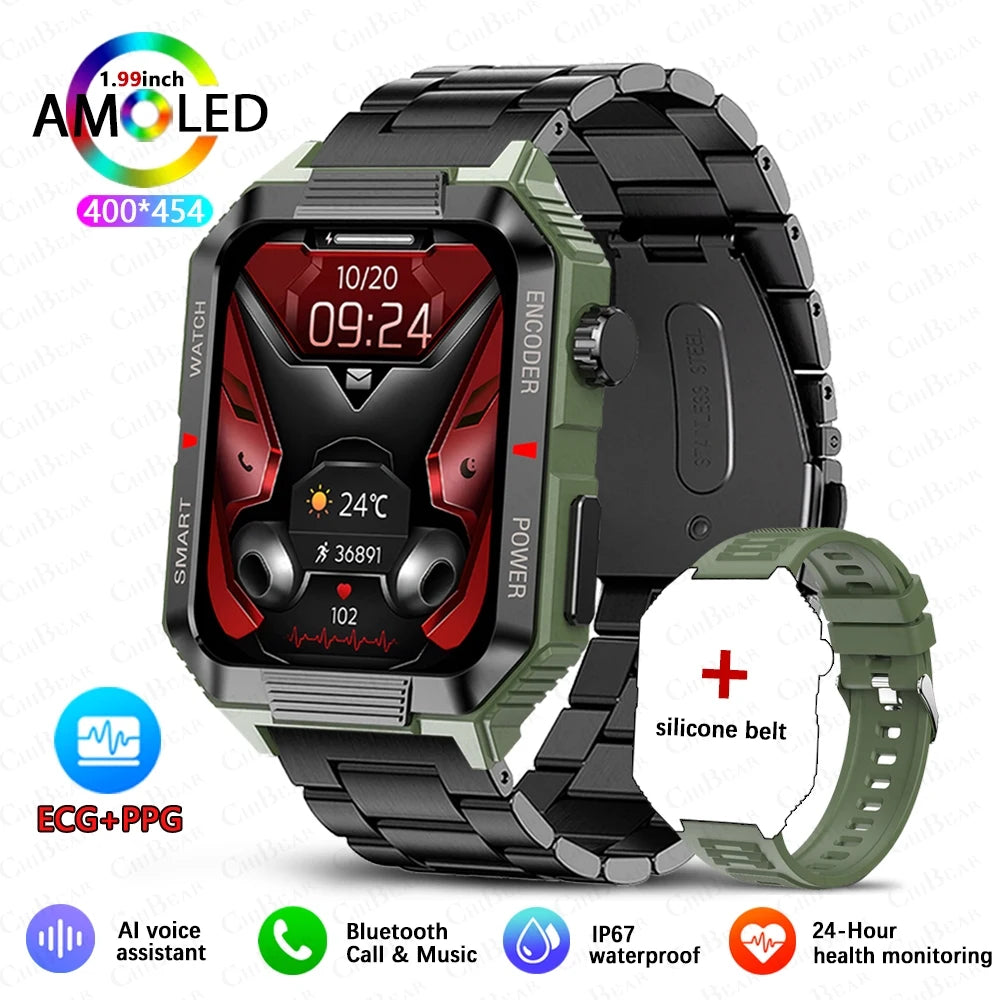 Men’s NFC GPS Smartwatch – 1.99" HD Screen, Bluetooth Calling, 120+ Sports Modes