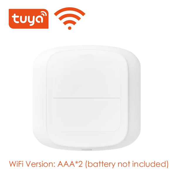 Tuya 2-Gang WiFi/ZigBee Scene Switch – Smart Wall Controller for Smart Life App