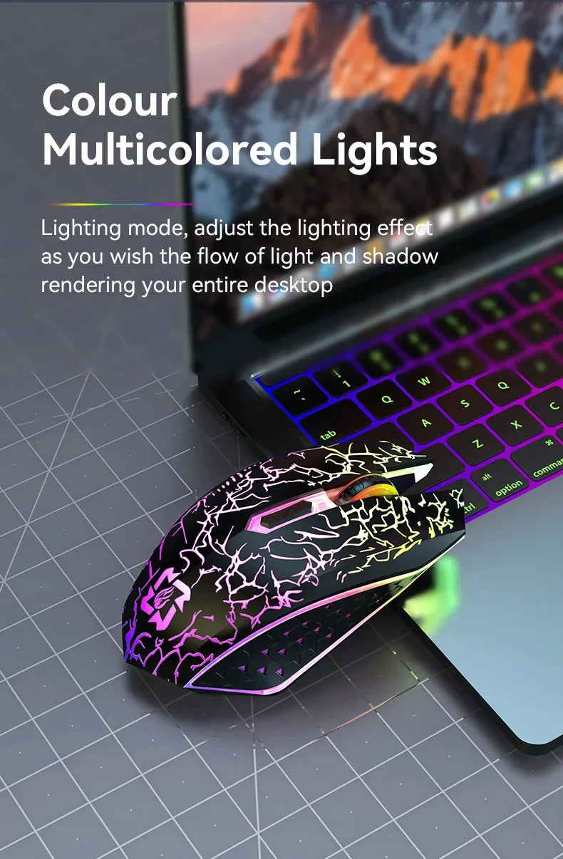Bluetooth 5.2 RGB Dual-Mode Wireless Mouse