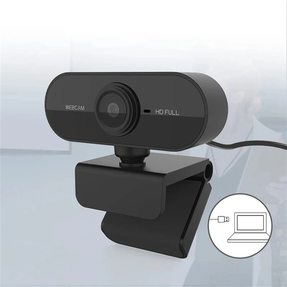 HD USB Webcam with Microphone & Cover