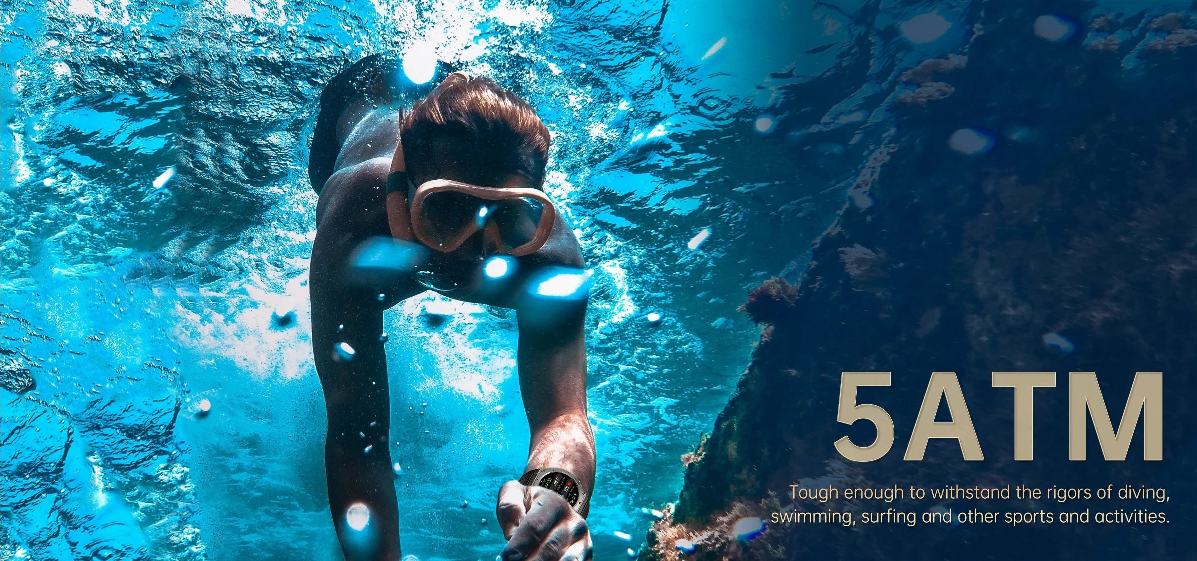 T-Rex 3 Ultra GPS Smartwatch 5ATM Waterproof