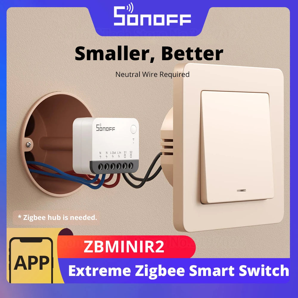 SONOFF ZBMINIR2 Zigbee Smart Switch with Remote Control