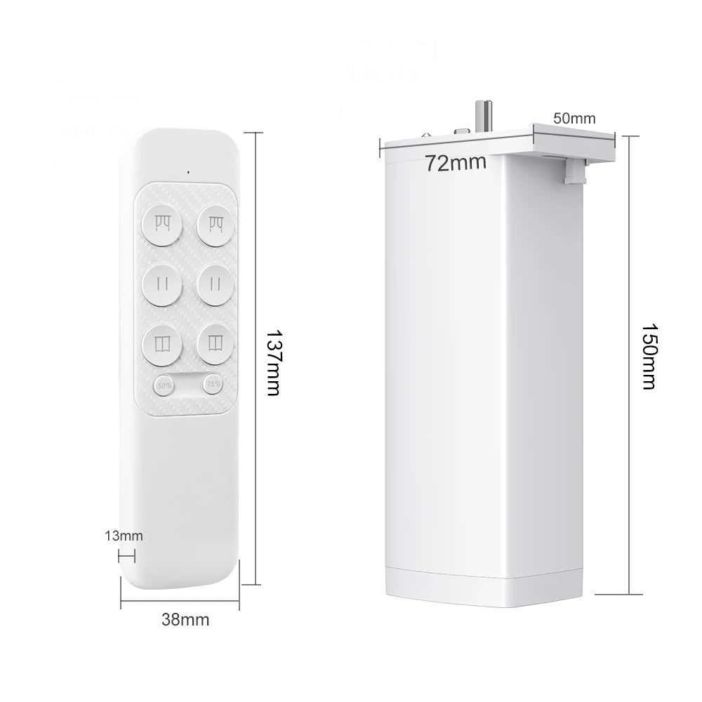 Tuya ZigBee/WiFi Smart Curtain Motor 155MM