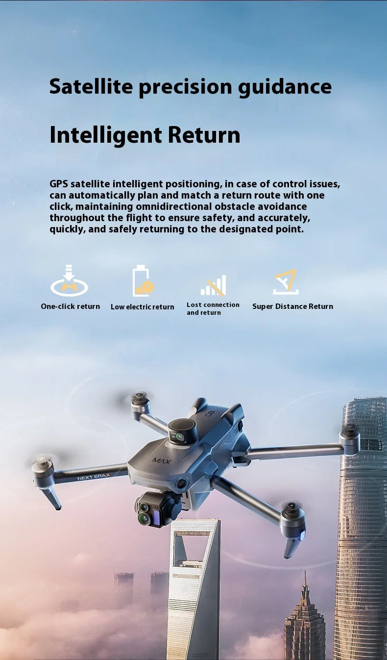 P7 Max 3-Axis Gimbal 5G FPV Drone with Obstacle Avoidance