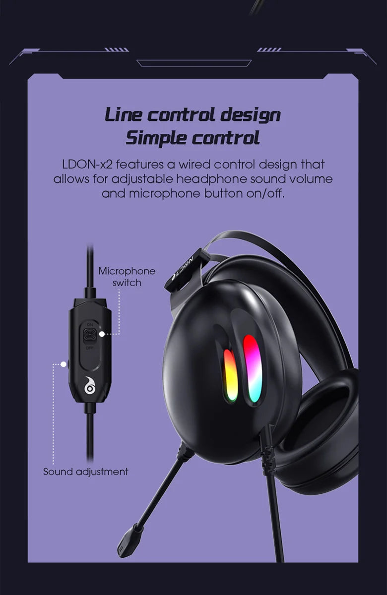 7.1 Surround Sound Gaming Headset with Mic