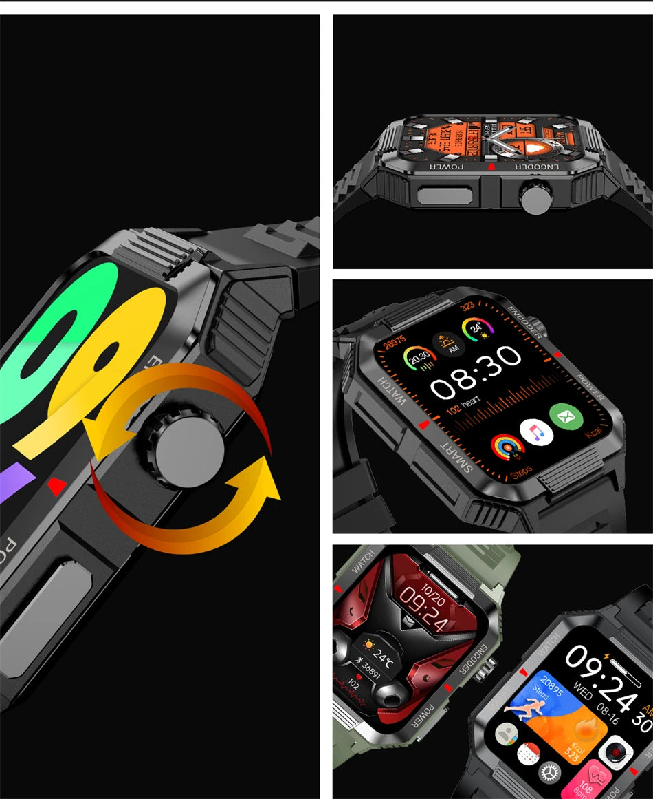 Men’s NFC GPS Smartwatch – 1.99" HD Screen, Bluetooth Calling, 120+ Sports Modes