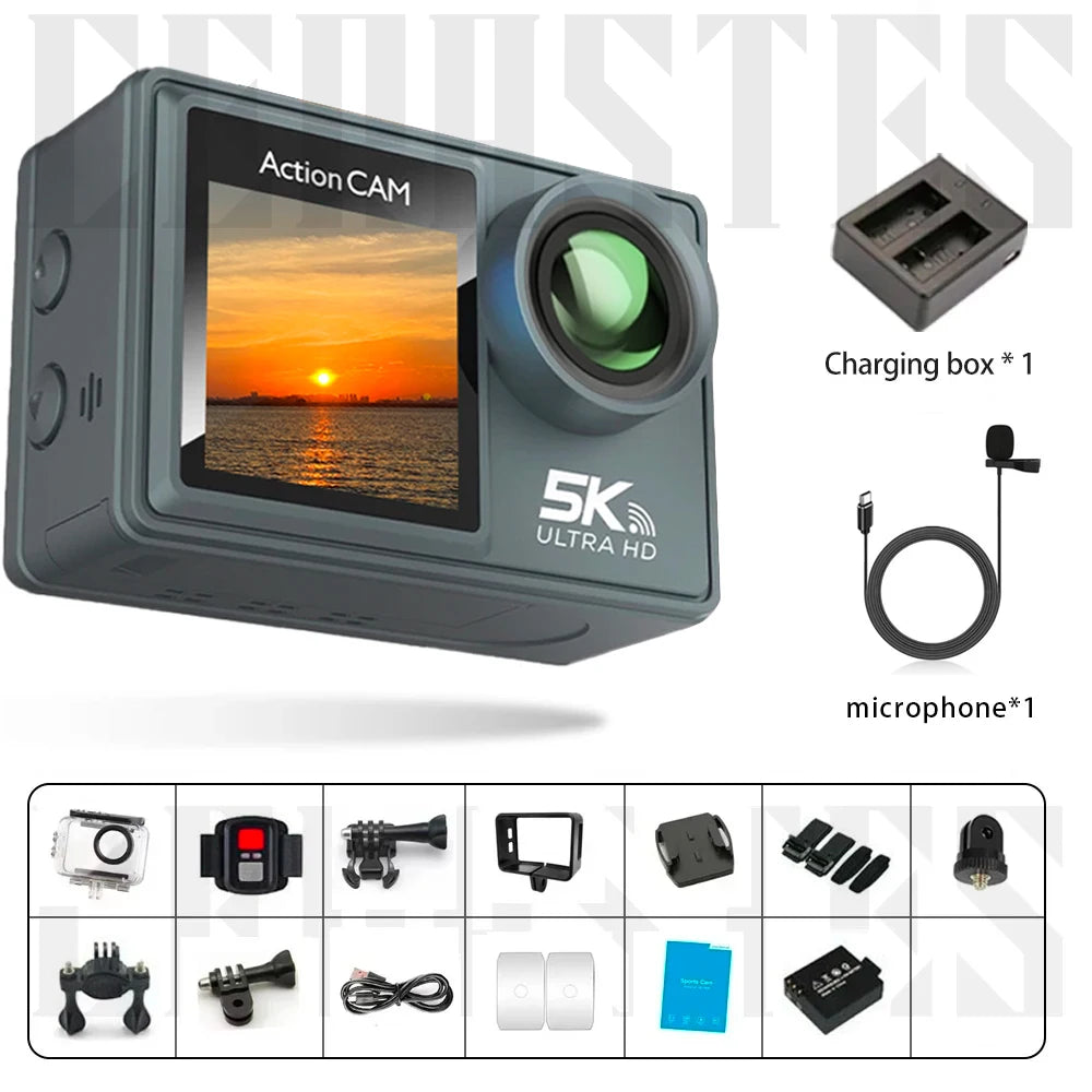 5K 4K Action Camera with WiFi & Stabilizer