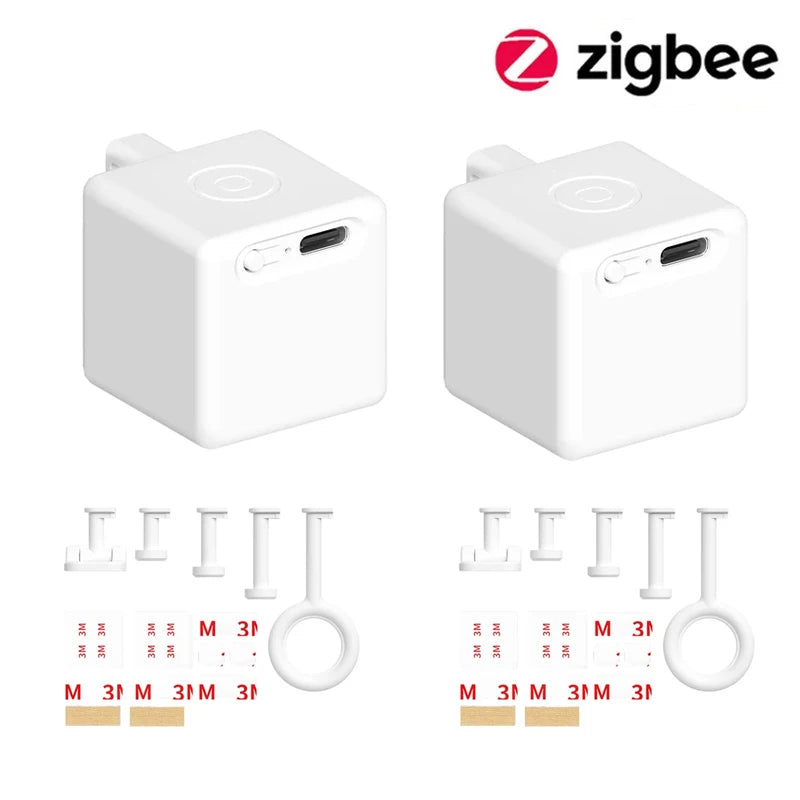 Tuya ZigBee Fingerbot Plus – Type-C Rechargeable Smart Button Pusher for Alexa & Google Home