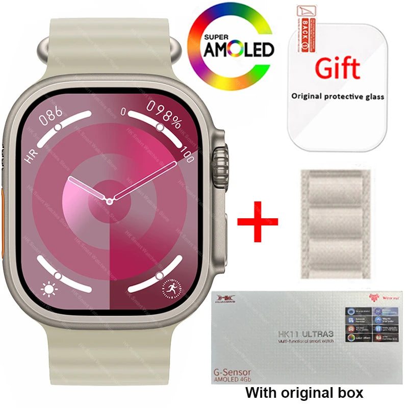 HK11 Ultra 3 Smartwatch 2025 49mm AMOLED NFC