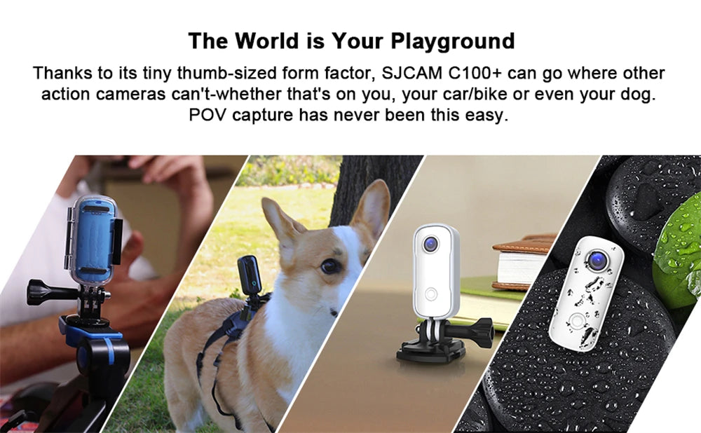 SJCAM C100 Plus 4K Action Camera Waterproof WiFi Sport Cam