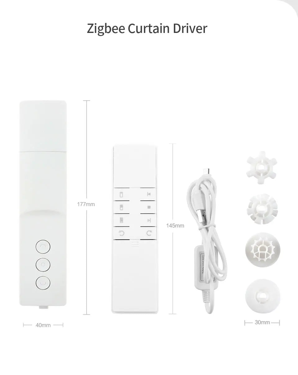 Zemismart ZigBee Smart Roller Shade Motor with Battery